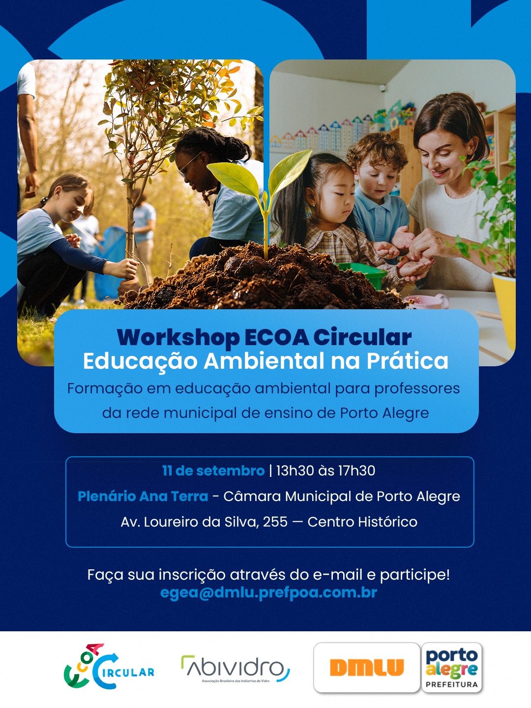 Workshop promove formação em educação ambiental para a rede municipal de ensino
